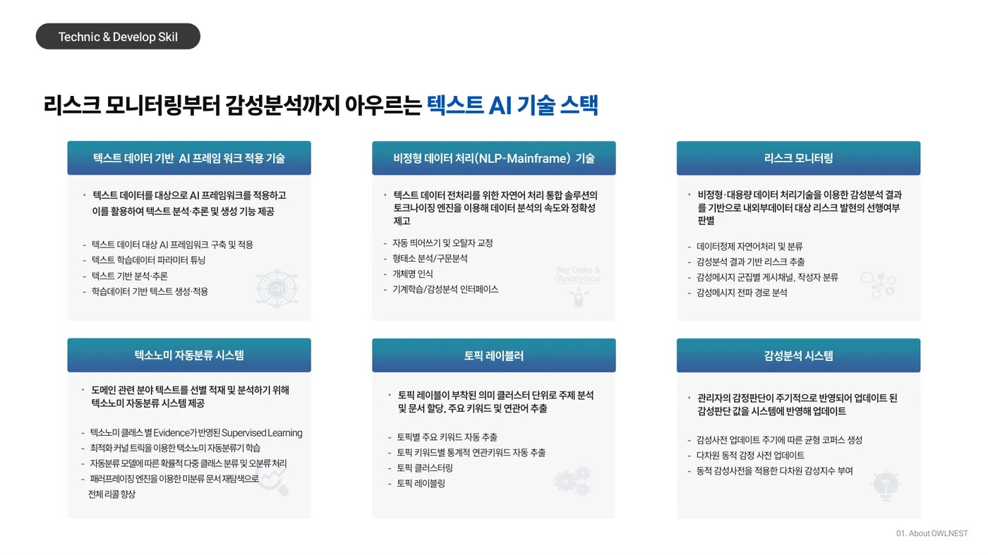 텍스트 AI 기술 스택